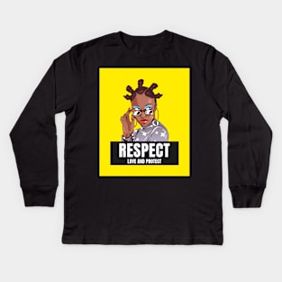 Respect, Love and Protect Kids Long Sleeve T-Shirt